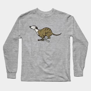 Whippet illustration Long Sleeve T-Shirt